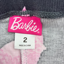 Load image into Gallery viewer, Girls Barbie, ribbed bootcut leggings, elasticated, FUC, size 2,  