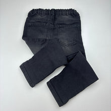 Load image into Gallery viewer, Unisex H&amp;M, stretch denim jeans, adjustable, inside leg: 30cm, GUC, size 2,  