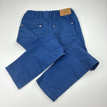 Load image into Gallery viewer, Boys Osh Kosh, blue cotton pants, adjustable, Inside leg: 43cm, FUC, size 4,  