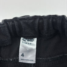 Load image into Gallery viewer, Boys Anko, black stretch denim jeans, adjustable, Inside leg: 46cm, FUC, size 4,  