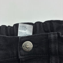Load image into Gallery viewer, Boys Anko, black stretch denim jeans, adjustable, Inside leg: 46cm, FUC, size 4,  