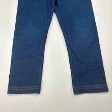 Load image into Gallery viewer, Girls H&amp;T, stretchy denim leggings, Inside leg: 33cm, GUC, size 3,  