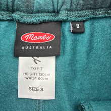 Load image into Gallery viewer, Boys Mambo, fleece lined track pants, elasticated, Inside leg: 51cm, GUC, size 8,  