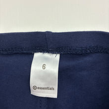 Load image into Gallery viewer, Girls Target, navy stretchy leggings, Inside leg: 46cm, GUC, size 6,  
