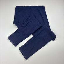Load image into Gallery viewer, Girls Target, navy stretchy leggings, Inside leg: 46cm, GUC, size 6,  