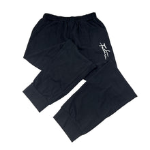 Load image into Gallery viewer, Unisex SHEIN, black lightweight casual pants, elasticated, Inside leg: 50cm, EUC, size 6,  