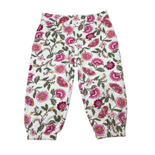 Load image into Gallery viewer, Girls Cotton On, floral fleece lined pants, elasticated, Inside leg: 26cm, GUC, size 2,  