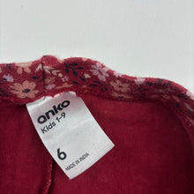 Load image into Gallery viewer, Girls Anko, floral stretchy leggings, Inside leg: 39cm, GUC, size 6,  