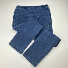 Load image into Gallery viewer, Girls Anko, blue stretch denim jeans, adjustable, Inside leg: 49cm, EUC, size 7,  