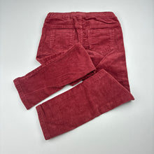 Load image into Gallery viewer, Girls H&amp;M, skinny fit stretch corduroy pants, adjustable, Inside leg: 40cm, GUC, size 4,  