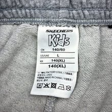 Load image into Gallery viewer, Boys SKECHERS, grey marle lightweight track pants, elasticated, Inside leg: 54cm, EUC, size 10,  