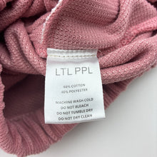 Load image into Gallery viewer, Girls LTL PPL, pink casual pants, elasticated, Inside leg: 31cm, GUC, size 4,  