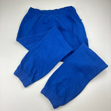 Load image into Gallery viewer, Unisex Anko, blue fleece lined track pants, elasticated, Inside leg: 50cm, EUC, size 7,  
