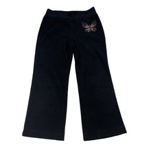 Load image into Gallery viewer, Girls H&amp;T, black fleece pants, elasticated, Inside leg: 41cm, FUC, size 4,  