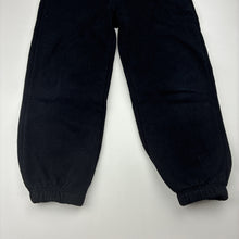Load image into Gallery viewer, Unisex Anko, black fleece lined track pants, Inside leg: 38cm, GUC, size 4,  