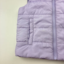 Load image into Gallery viewer, Girls KID, purple puffer vest / sleeveless jacket, FUC, size 2,  