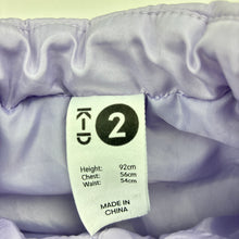 Load image into Gallery viewer, Girls KID, purple puffer vest / sleeveless jacket, FUC, size 2,  