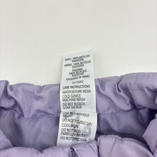 Load image into Gallery viewer, Girls KID, purple puffer vest / sleeveless jacket, FUC, size 2,  