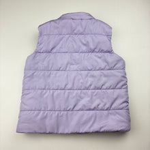 Load image into Gallery viewer, Girls KID, purple puffer vest / sleeveless jacket, FUC, size 2,  
