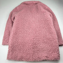 Load image into Gallery viewer, Girls Cotton On, pink boucle jacket / coat, L: 64cm, GUC, size 9-10,  