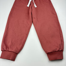 Load image into Gallery viewer, Girls Favourites, pink fleece lined track pants, Inside leg: 40cm, FUC, size 4,  
