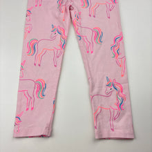 Load image into Gallery viewer, Girls Anko, stretchy leggings, unicorns, Inside leg: 31cm, EUC, size 3,  
