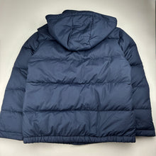 Load image into Gallery viewer, Boys Polo by Ralph Lauren, navy down/feather filled jacket / coat, *wash fade/discolouration on inside cuff ribbing* , GUC, size 12-14,  