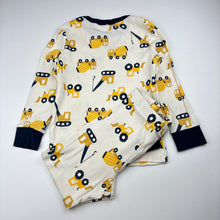 Load image into Gallery viewer, Boys Anko, cotton blend pyjamas, diggers, FUC, size 3,  
