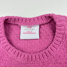 Load image into Gallery viewer, Girls Mango, pink knit sweater / jumper, FUC, size 6,  