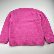 Load image into Gallery viewer, Girls Mango, pink knit sweater / jumper, FUC, size 6,  