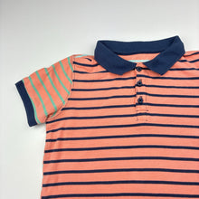 Load image into Gallery viewer, Boys Cotton On, striped cotton polo shirt top, FUC, size 8,  