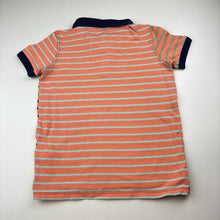 Load image into Gallery viewer, Boys Cotton On, striped cotton polo shirt top, FUC, size 8,  