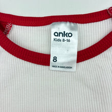 Load image into Gallery viewer, Girls Anko, ribbed long sleeve tee / top, FUC, size 8,  