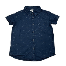 Load image into Gallery viewer, Boys Anko, navy cotton short sleeve shirt, wash fade, FUC, size 3,  