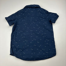 Load image into Gallery viewer, Boys Anko, navy cotton short sleeve shirt, wash fade, FUC, size 3,  