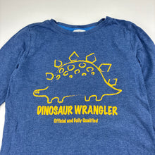 Load image into Gallery viewer, Boys Milkshake, blue marle long sleeve tee, dinosaur, FUC, size 7,  