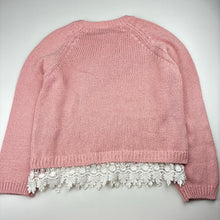 Load image into Gallery viewer, Girls Tilii, lace trim knit sweater / jumper, FUC, size 14,  