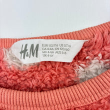 Load image into Gallery viewer, Girls H&amp;M, soft fleece sweater / jumper, FUC, size 5-6,  