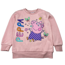 Load image into Gallery viewer, Girls Peppa Pig, fleece lined sweater / jumper, small marks, FUC, size 5,  