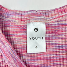 Load image into Gallery viewer, Girls Target, ribbed button up long sleeve top, GUC, size 8,  