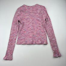 Load image into Gallery viewer, Girls Target, ribbed button up long sleeve top, GUC, size 8,  
