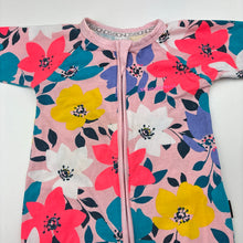 Load image into Gallery viewer, Girls Bonds, floral zip wondersuit / zippy / romper, FUC, size 0,  