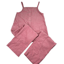 Load image into Gallery viewer, Girls Country Road, pink corduroy cotton overalls, Inside leg: 51cm, GUC, size 7,  