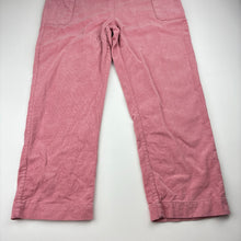 Load image into Gallery viewer, Girls Country Road, pink corduroy cotton overalls, Inside leg: 51cm, GUC, size 7,  