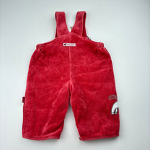 Load image into Gallery viewer, Unisex Pumpkin Patch, cotton lined wadded velour overalls, GUC, size 000,  