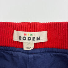 Load image into Gallery viewer, Boys Mini Boden, cotton lined pants, elasticated, Inside leg: 40cm, FUC, size 4,  