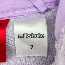 Load image into Gallery viewer, Girls Milkshake, fleece dressing gown / bath robe, GUC, size 7,  