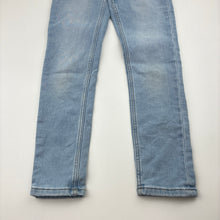 Load image into Gallery viewer, Girls Target, blue stretch denim leggings / jeggings, elasticated, Inside leg: 49.5cm, FUC, size 7,  