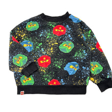 Load image into Gallery viewer, Boys H&amp;M, LEGO NINJAGO fleece lined sweater, wash fade, FUC, size 3-4,  