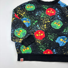 Load image into Gallery viewer, Boys H&amp;M, LEGO NINJAGO fleece lined sweater, wash fade, FUC, size 3-4,  
